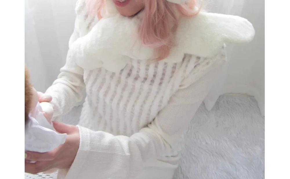 ଘ( ᴗ͈   ᴗ͈)ഒ angel hug wings muffler