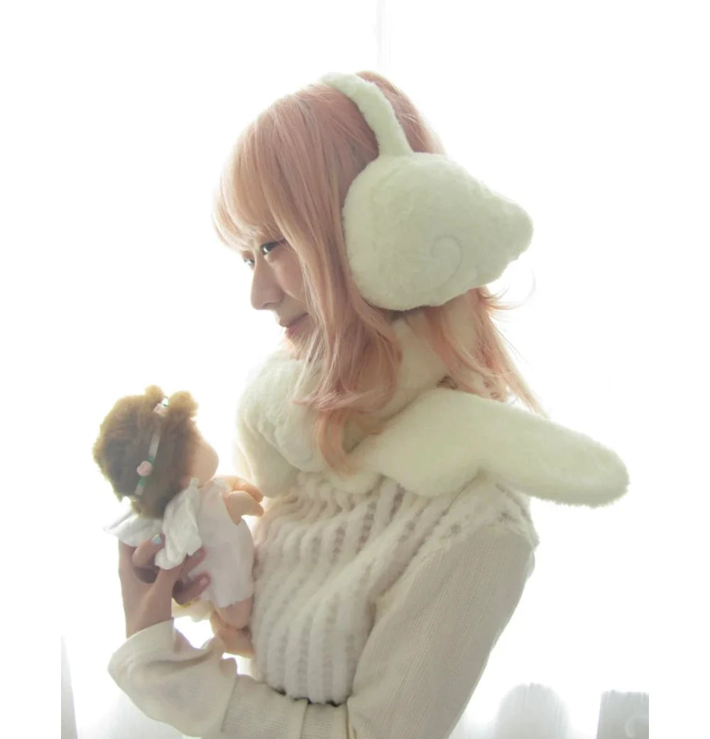 ଘ( ᴗ͈   ᴗ͈)ഒ angel hug wings muffler